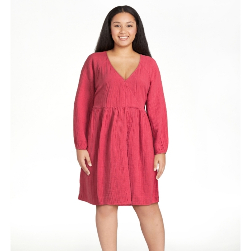 Time And Tru Mini Wrap Dress Sz XL